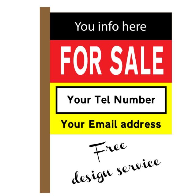 House or Flat for sale Sign
