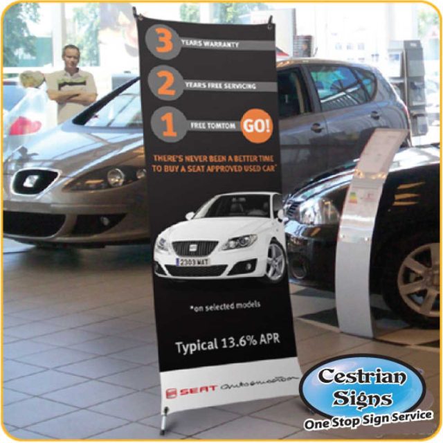 4-point Banner Stand X banner