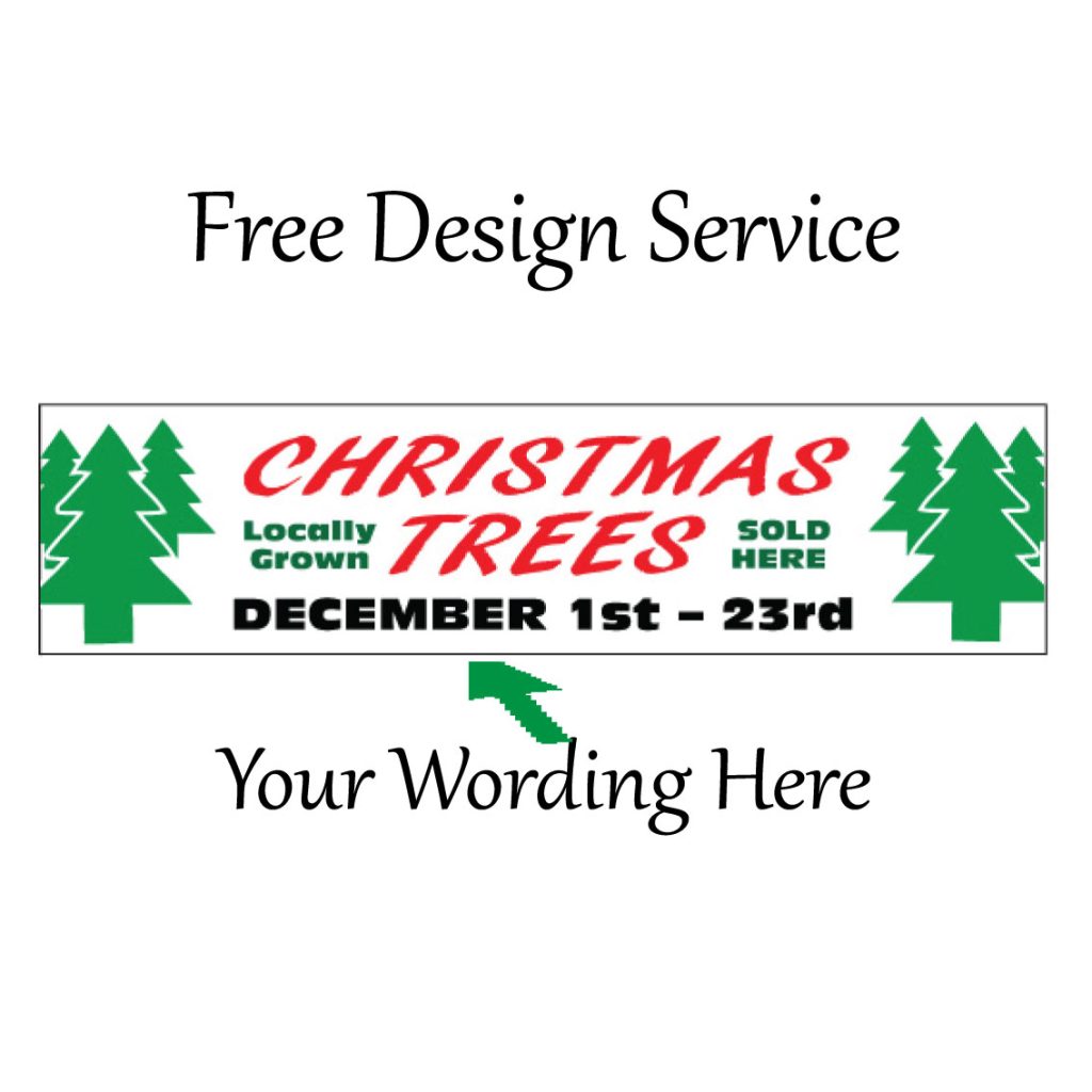 Christmas trees for sale banner - Image 2