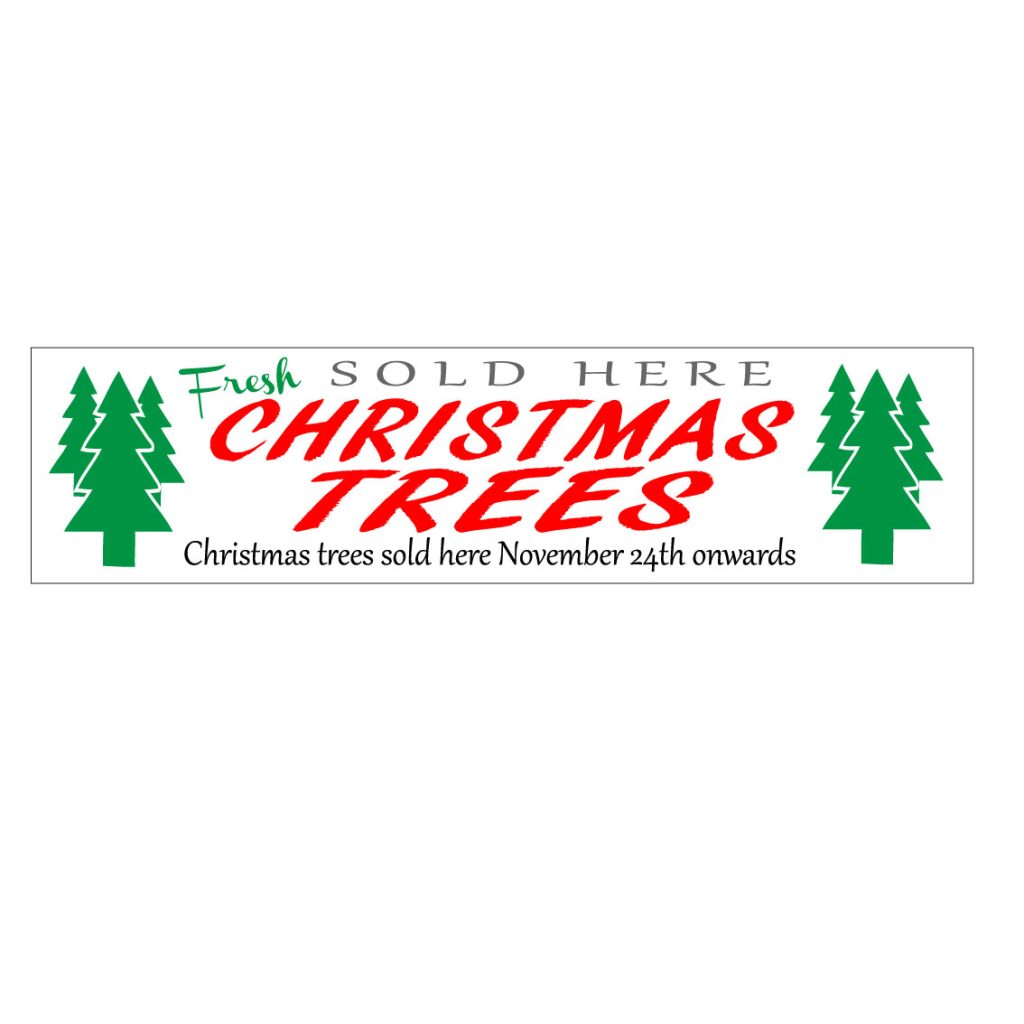 christmas trees sold here banner 2