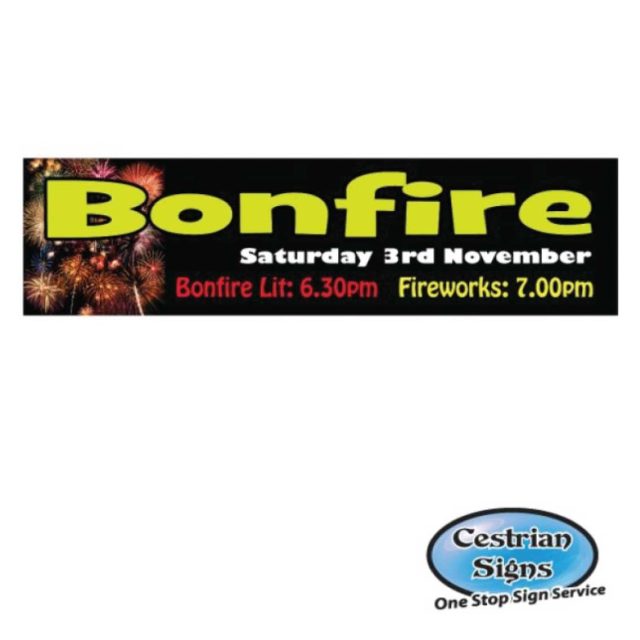 Bonfire Night and Firework Display Signs
