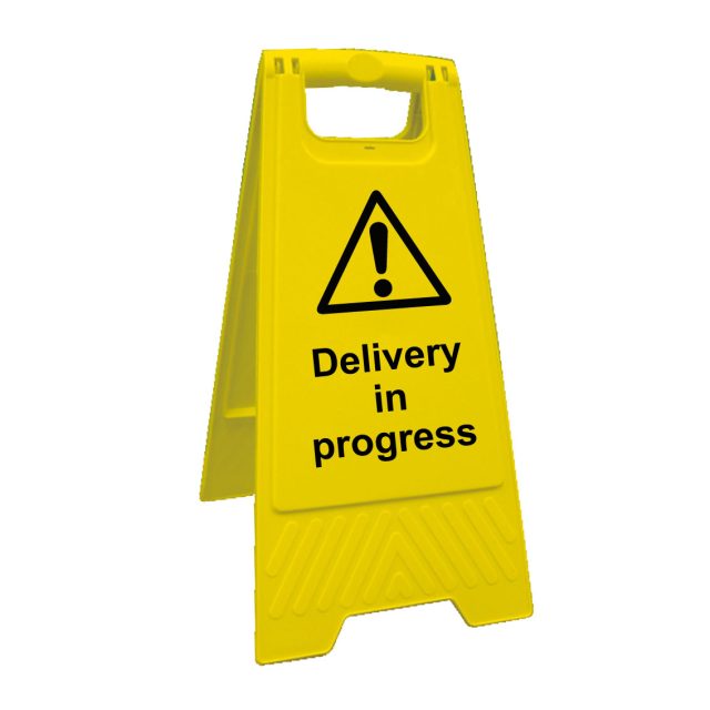 Delivery In Progress Sign