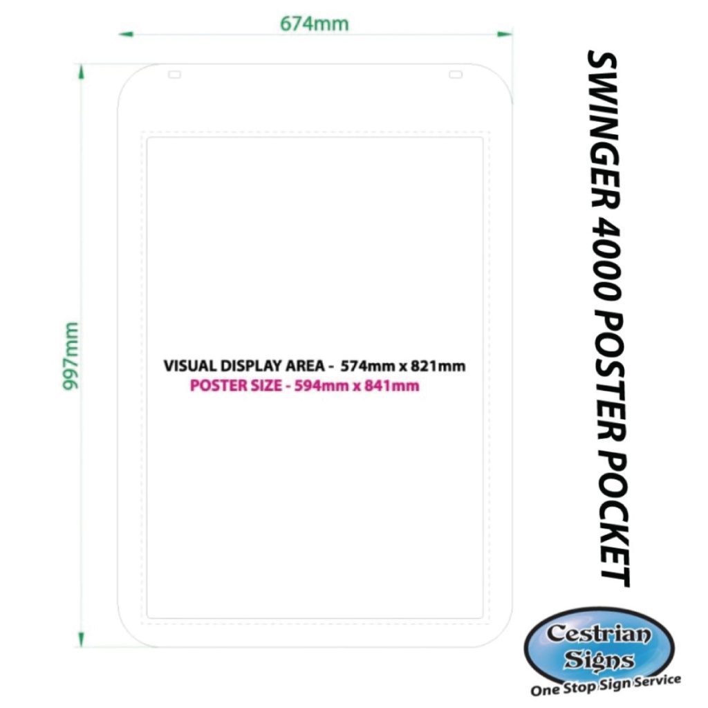 swinger 4000 poster sign pocket