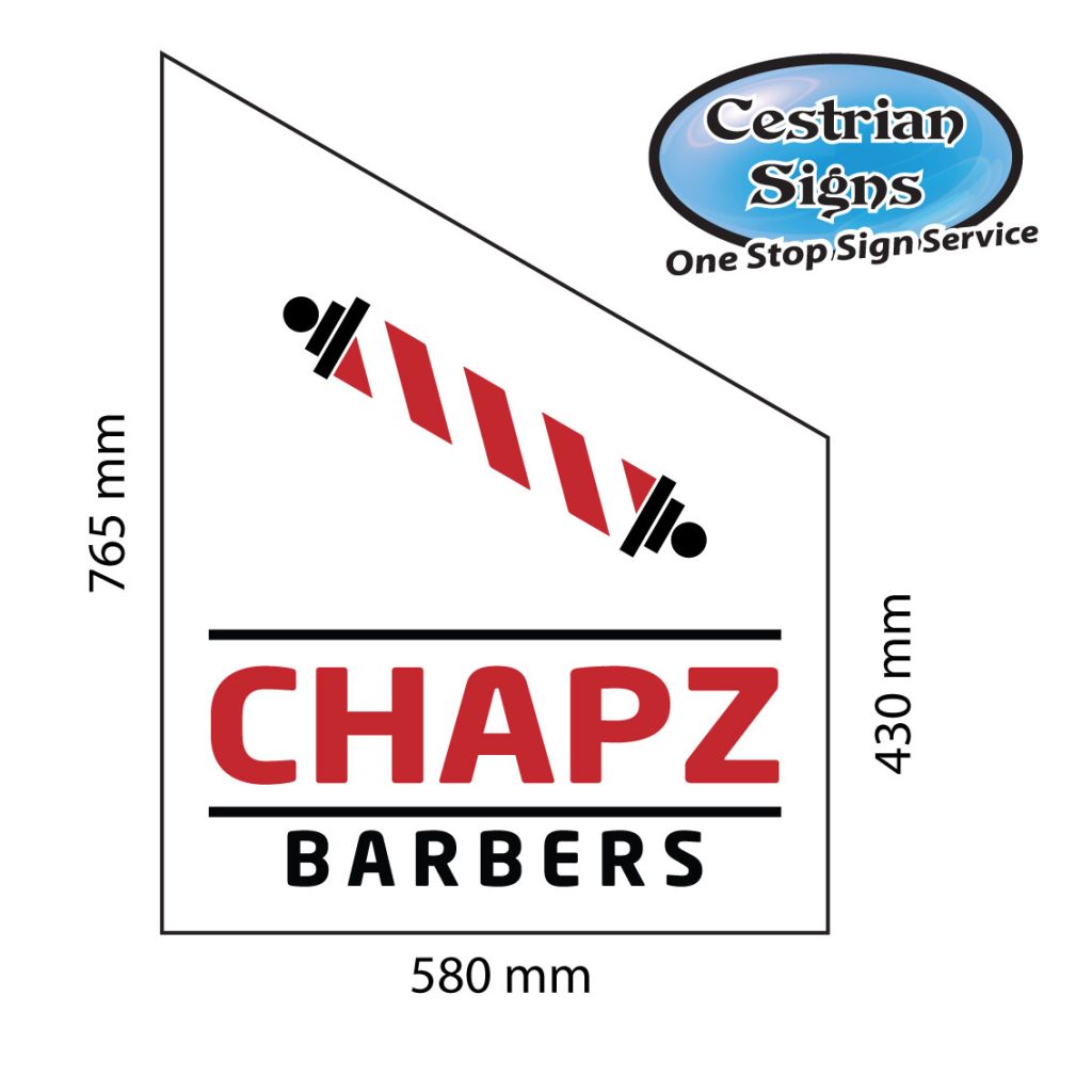 Barbers shop pole sign