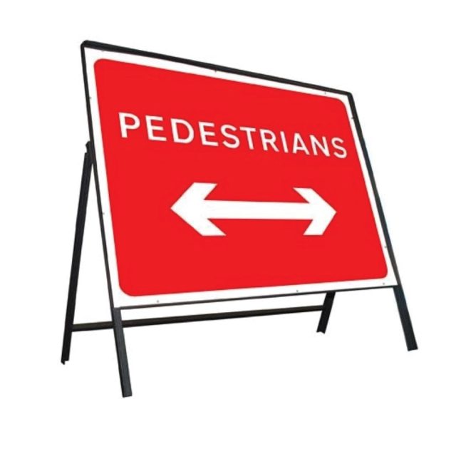 Keep left right stanchion sign