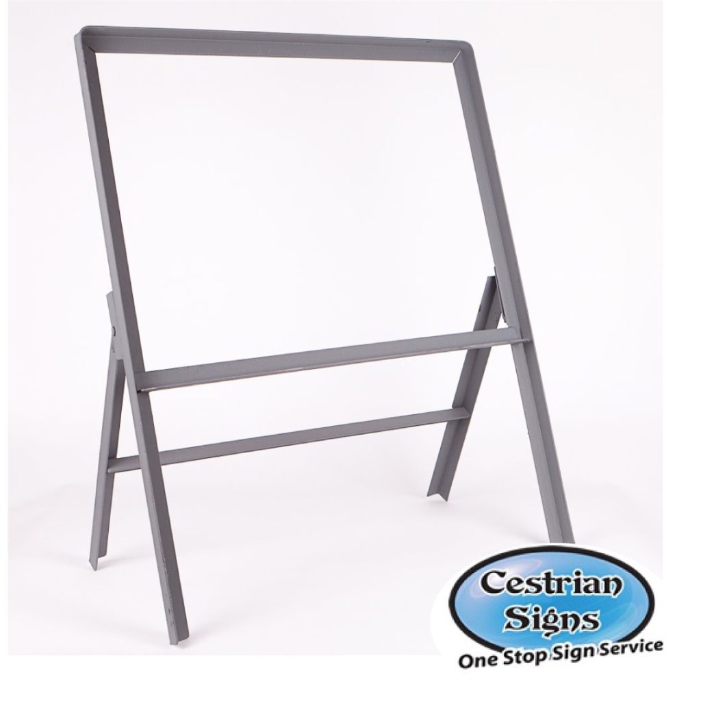 metal-stanchion-sign-frame