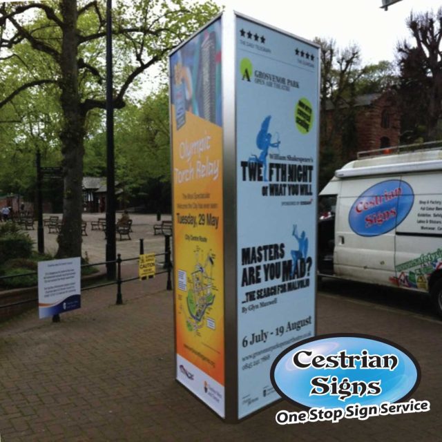 toblerone outdoor advertising display
