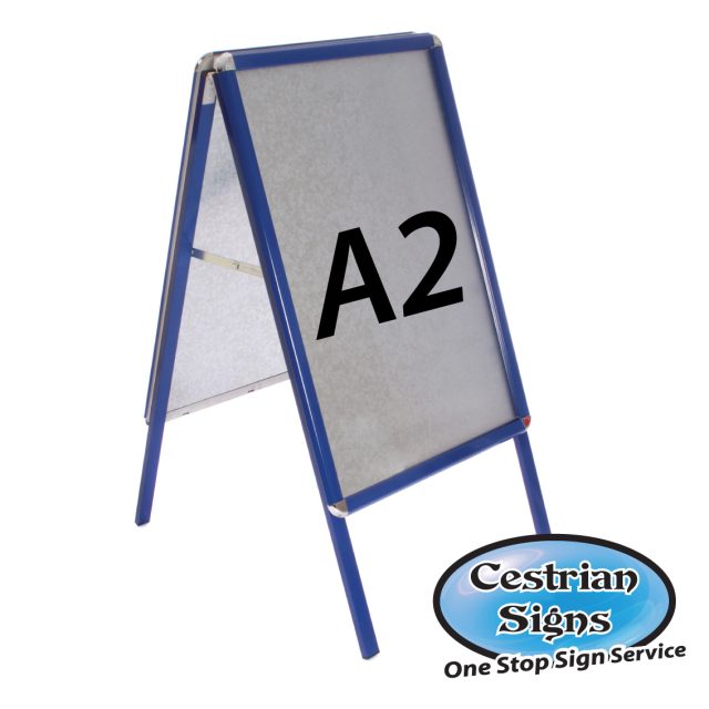 Blue A-Board Pavement Sign A2