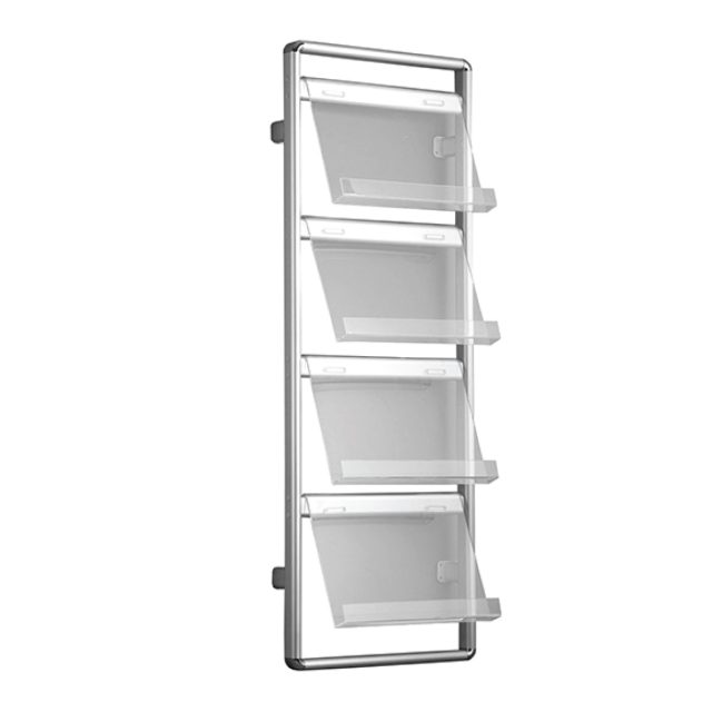 Wall Mounted Brochure Display System 8 X A4