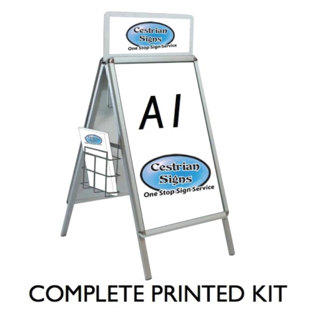 aluminium abord with header, aluminium Pavement sign with header,
