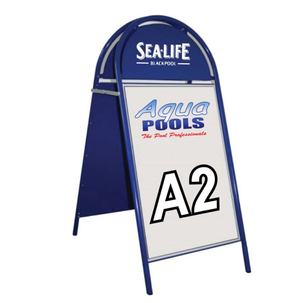 Booster A-Board Sign A2 Blue