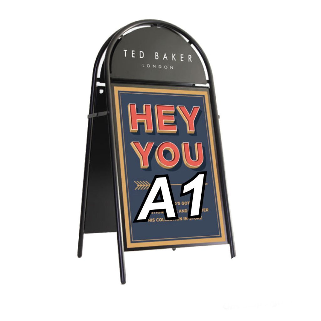 Booster A-Board Sign A1 Black