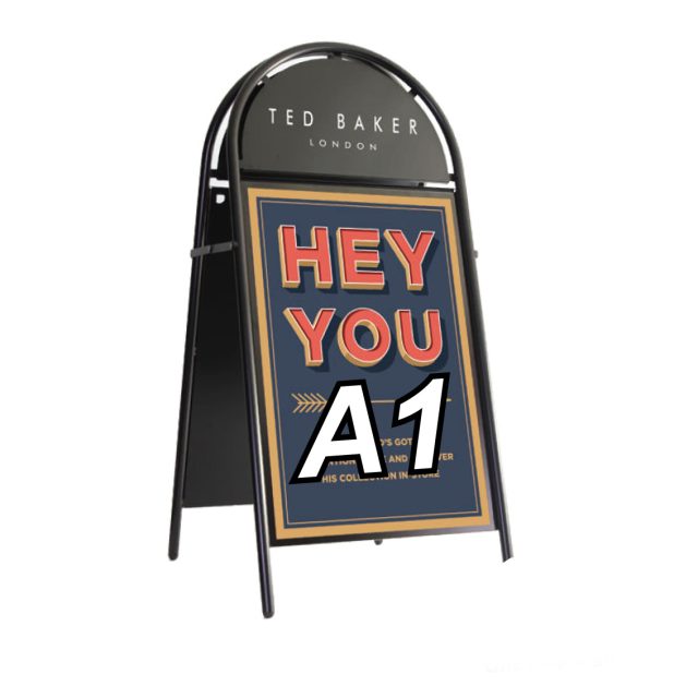 Booster A-Board Sign A1 Black