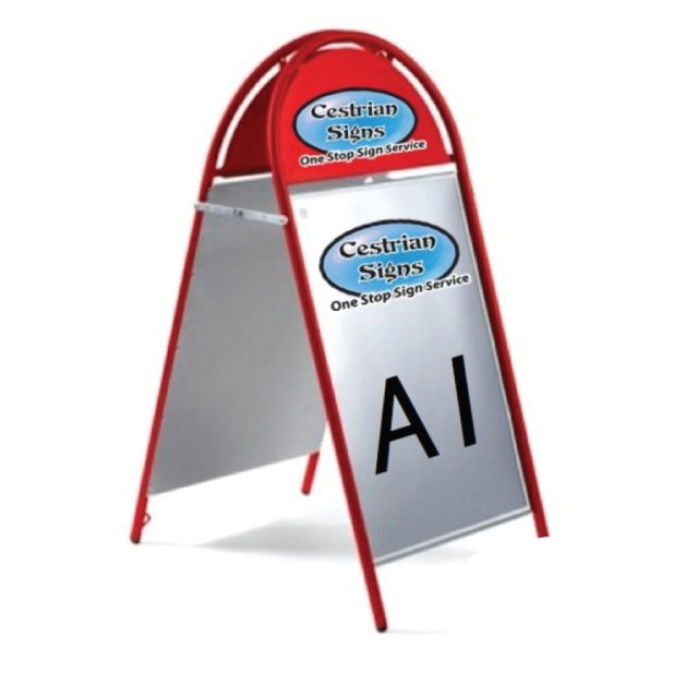 Booster A-Board Sign A1 Red