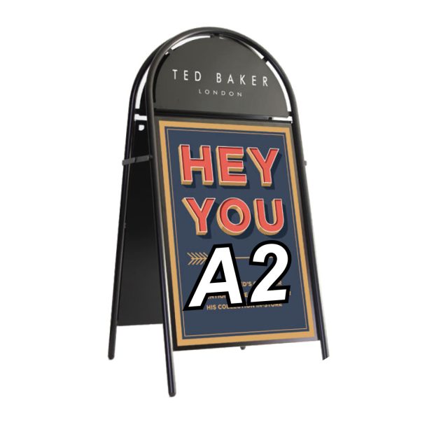 Booster A-Board Sign A2 Black