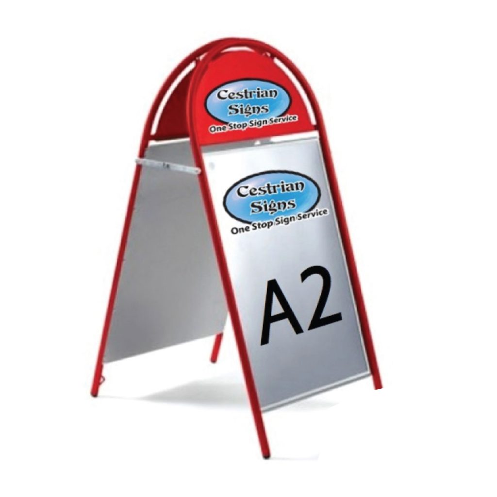 Booster A-Board Sign A2 Red