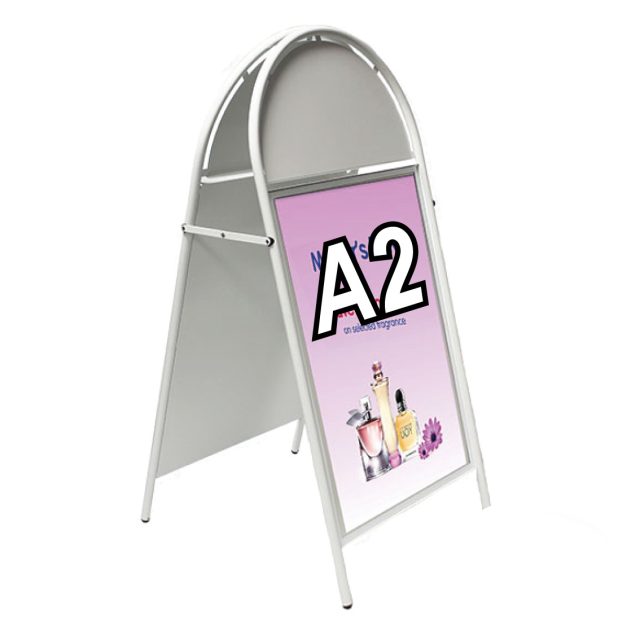 Booster A-Board Sign A2 White