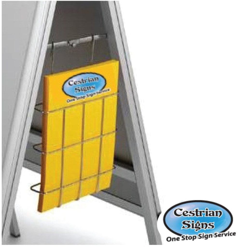 A-master-a-board-pavement-sign-wire-holder