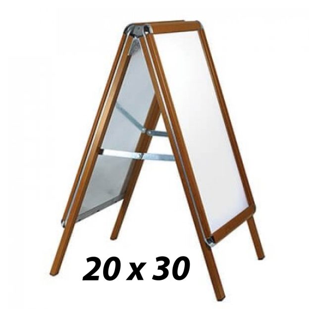 Wood Effect A-Board Sign Oak 20 X 30 Inch