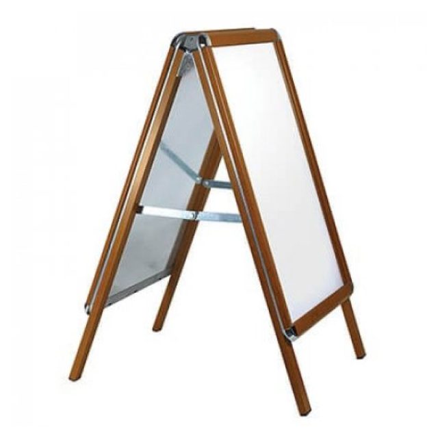 Wood Effect A-Board Sign Oak A0