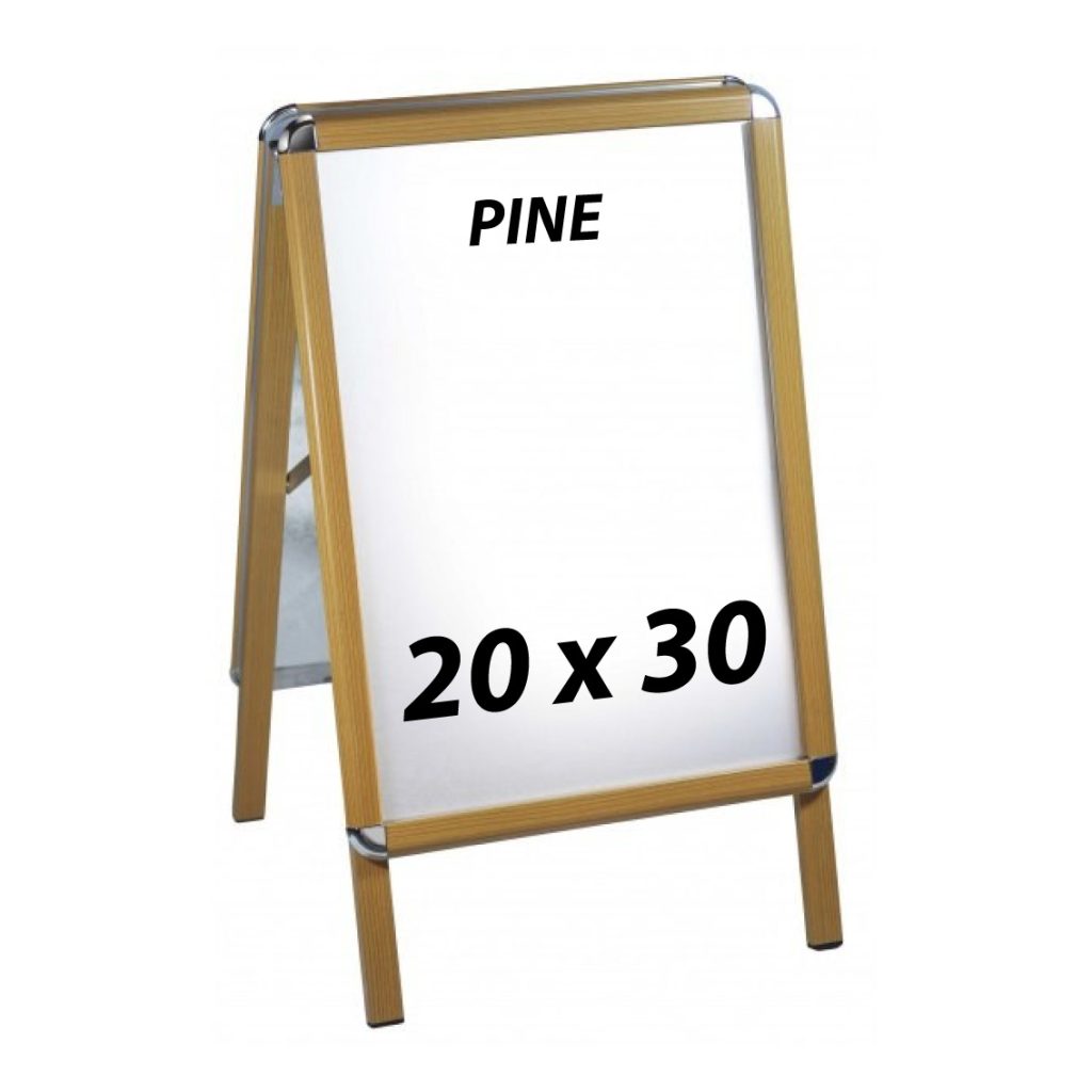 Wood Effect A-Board Sign Pine 20 X 30 Inch