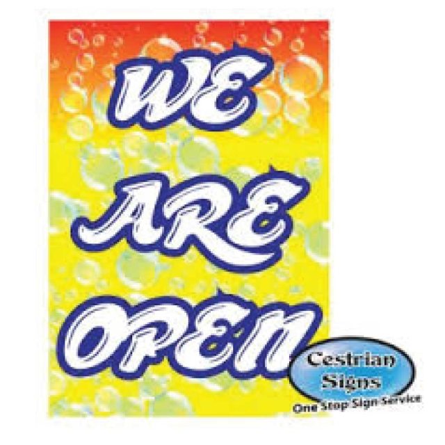 Hand Car Wash Open Sign