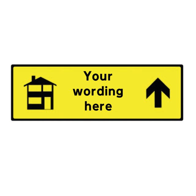 new build directional sign