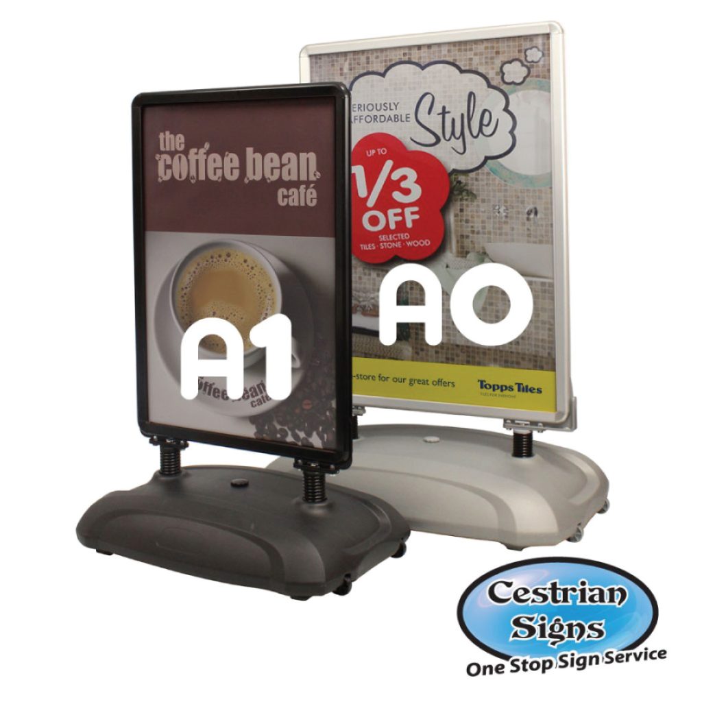 Sightmaster 3 A0 Black Pavement Forecourt Sign