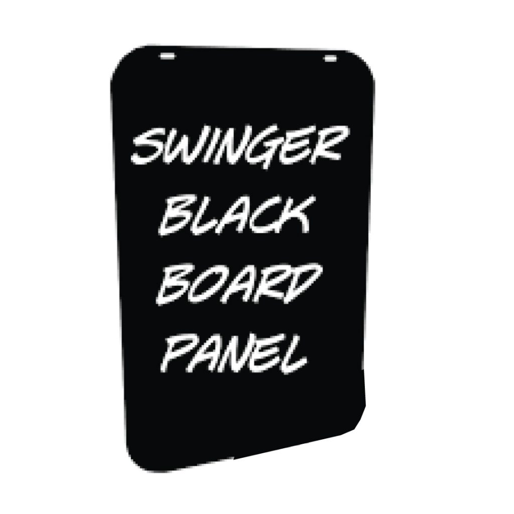 Black board swinger sign panels