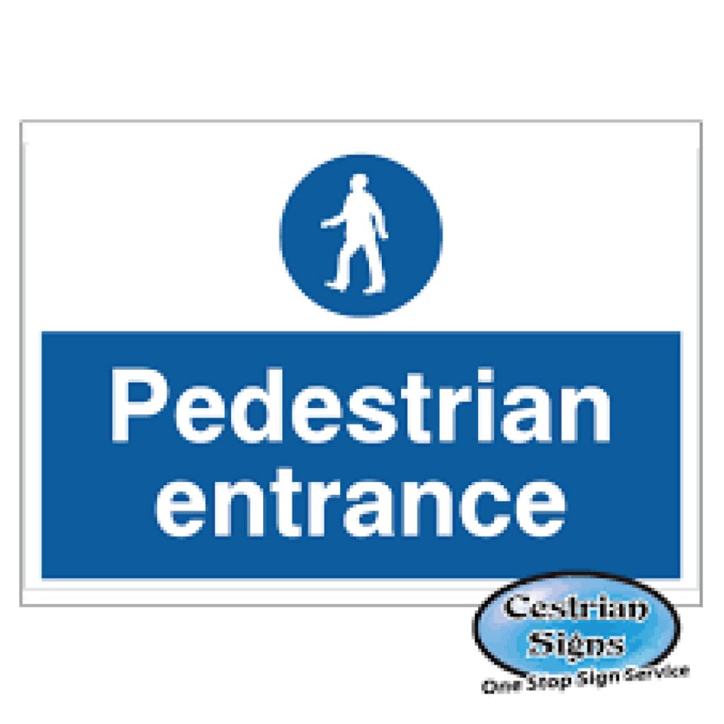 Pedestrian-Entrance-Signs-300mm-X-200mm