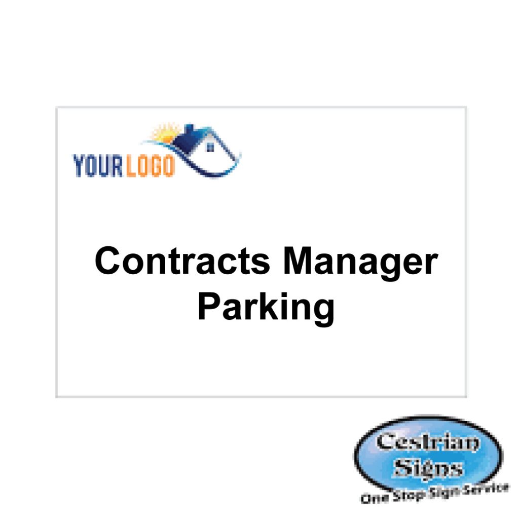 Contracts-manager-parking-sign-600mm-x-400mm