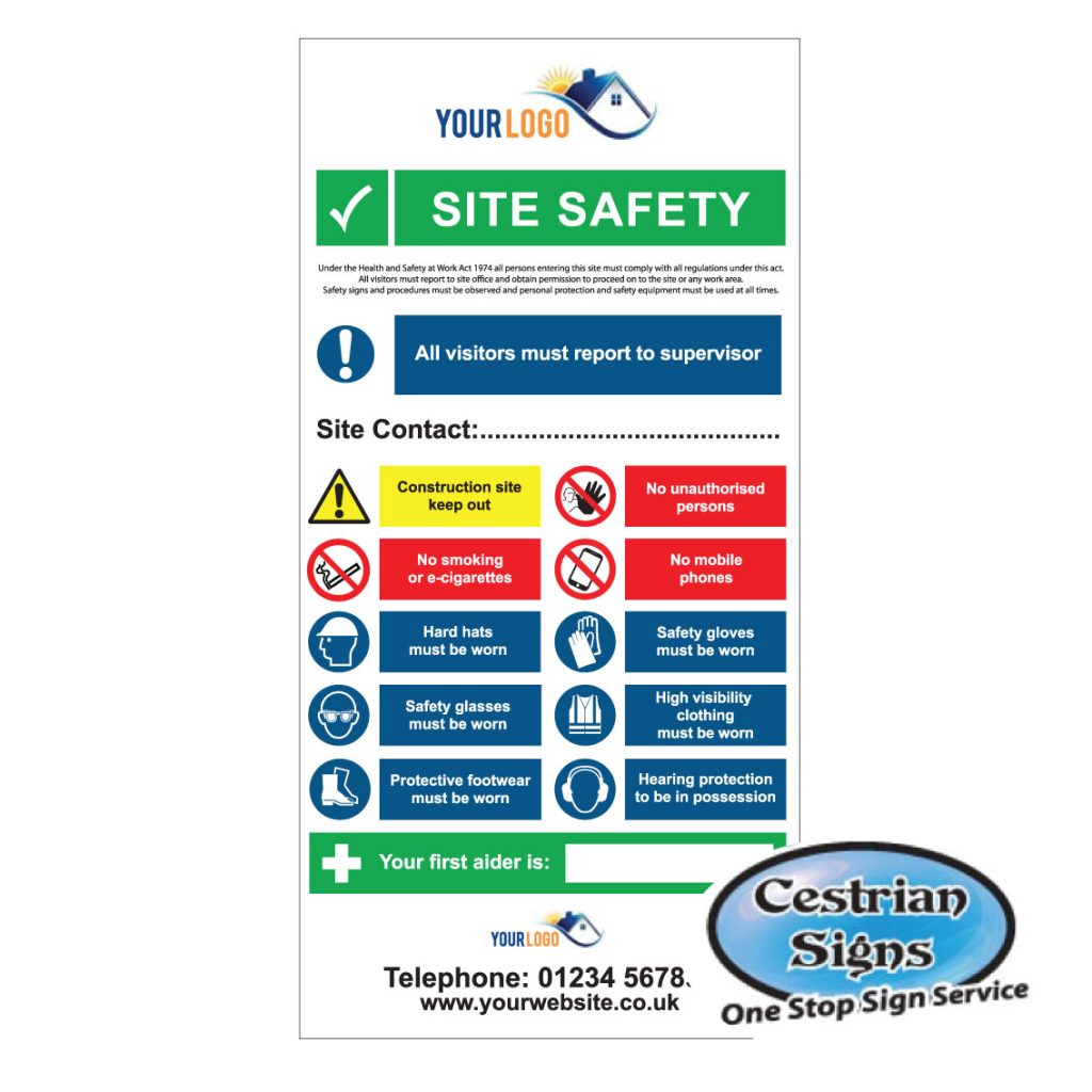 Site Safety Multi Entrance Sign