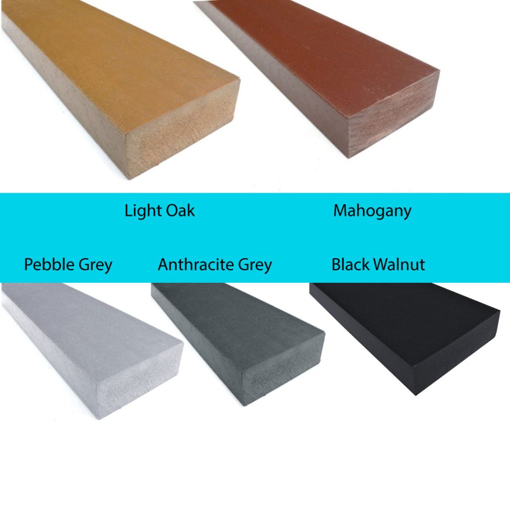 Recycled plastic wood colours