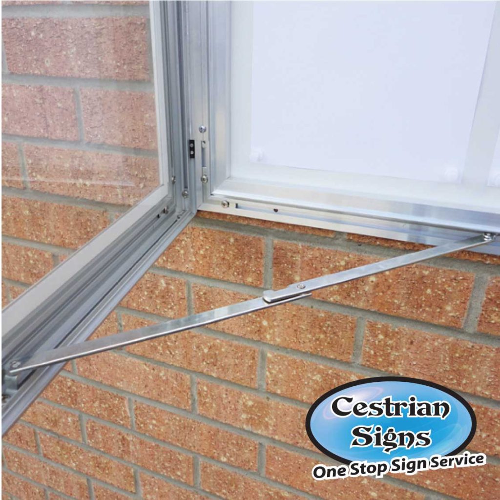 External Lockable Notice Board stays