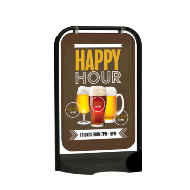 Pavement Swing Sign Black