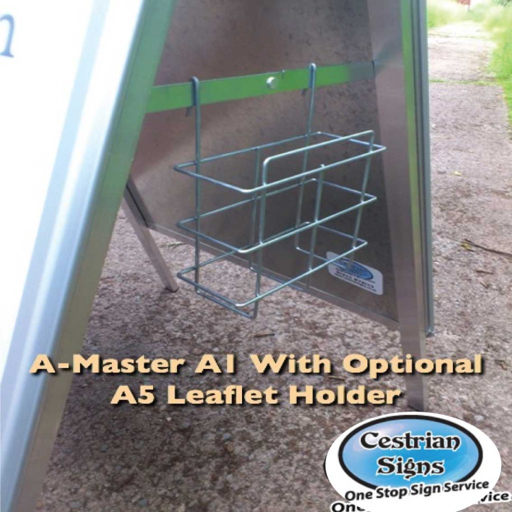 A-master-a-board-sign-A5-leaflet-holder