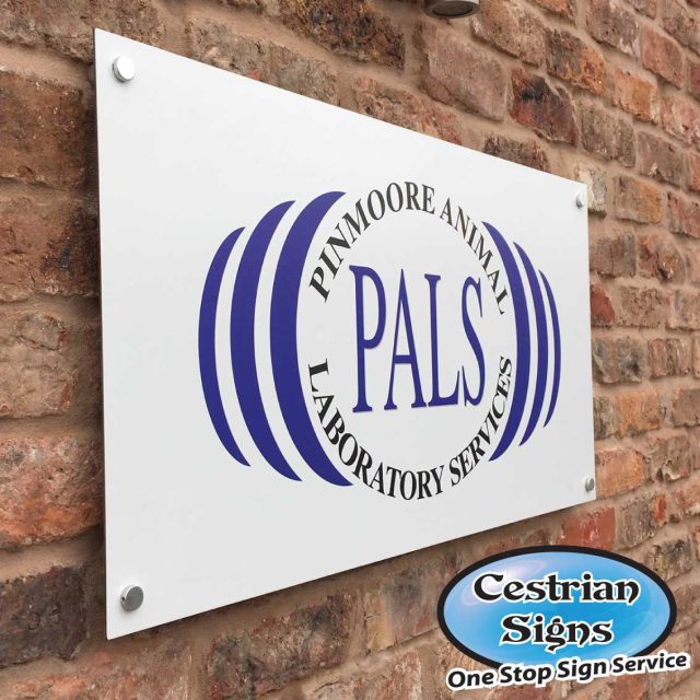 Aluminium Office Sign On Panel Supports