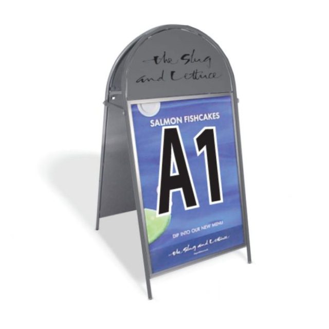 Booster A-Board Sign A1 Dark Grey