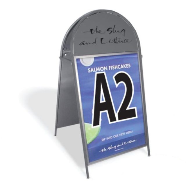 Booster A-Board Sign A2 Dark Grey