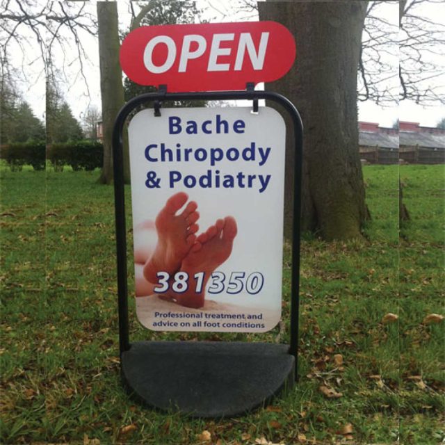 Chiropody Pavement Swing Sign