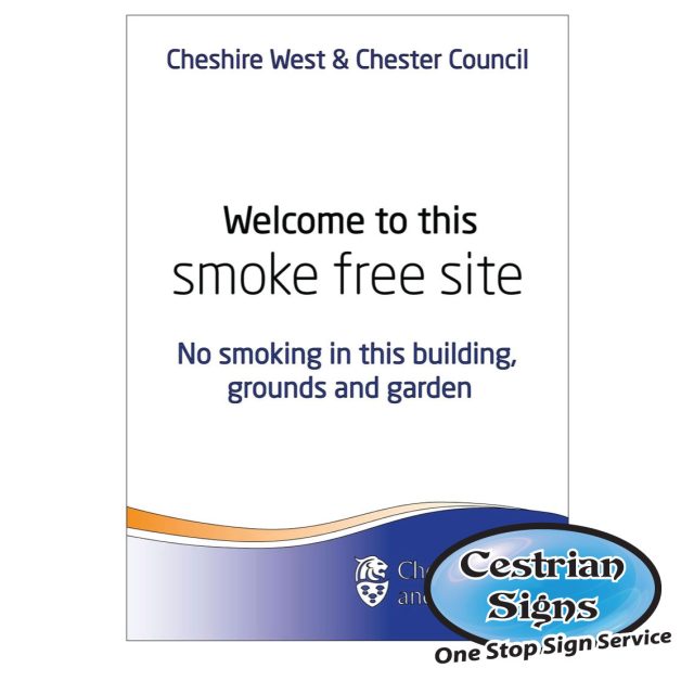 Smoke Free Zone Sign