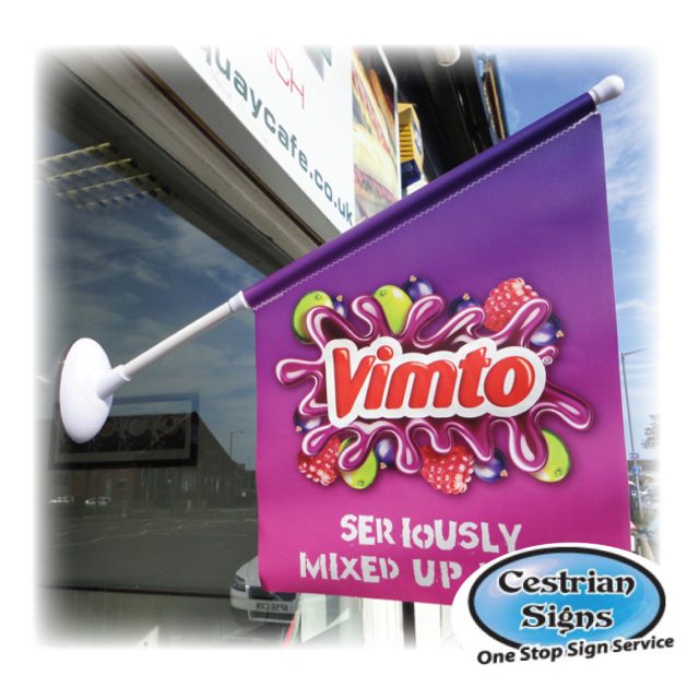 Window-mounted-shop-flag-pole