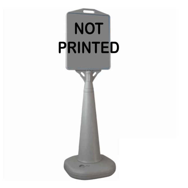 water based pyramid sign not printed