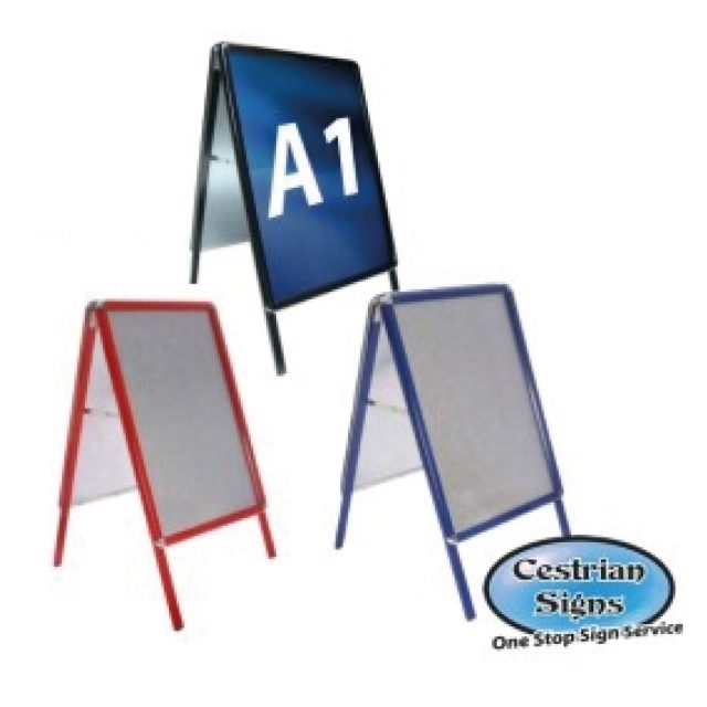 Coloured Aluminium A-Boards Pavement Signs
