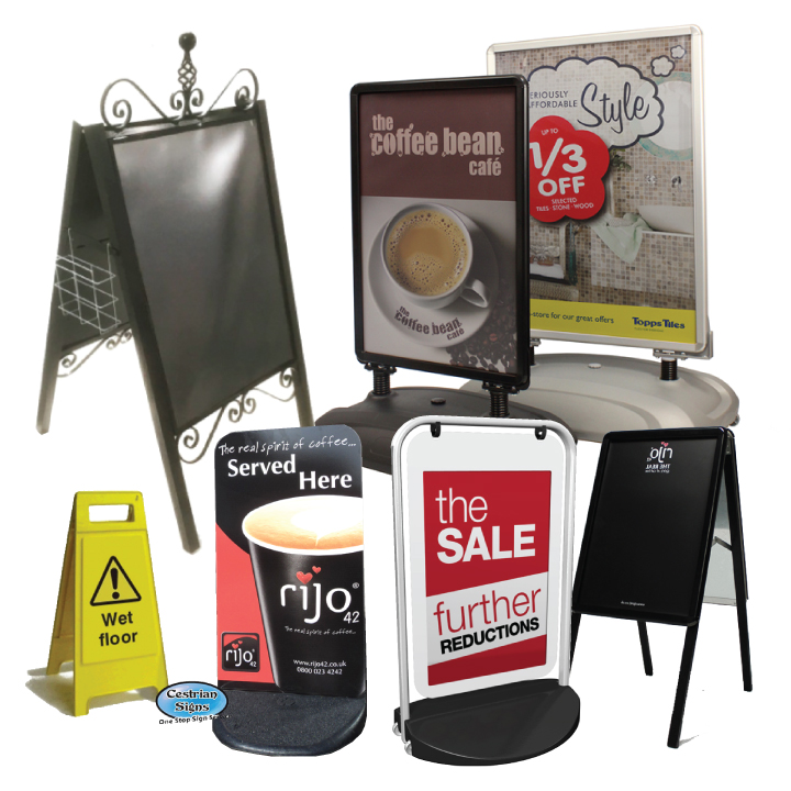 A-Board Signs and Pavement Signs