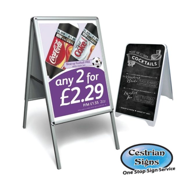 Budget A-Board Pavement Signs