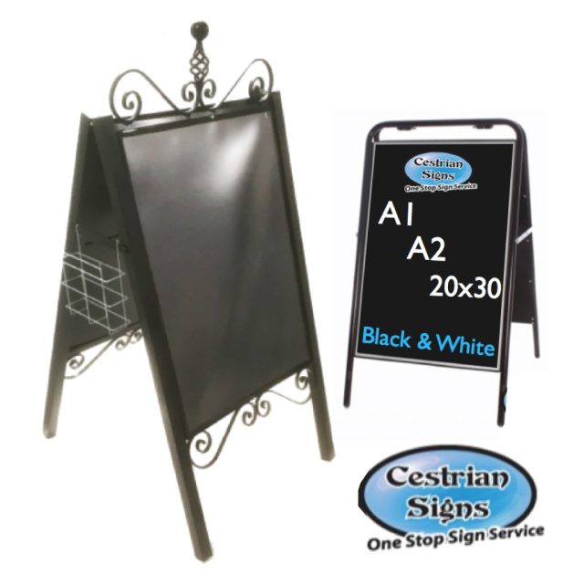 Metal A-Board Pavement Signs