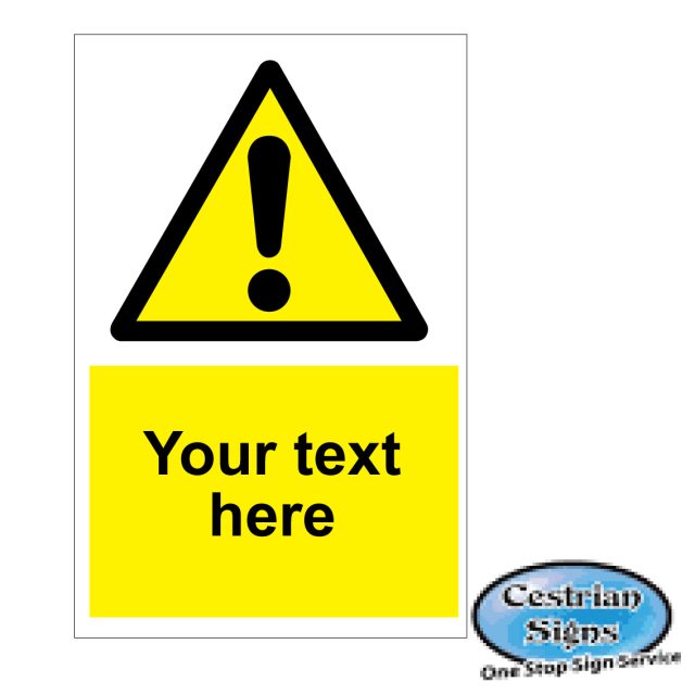 Your text here hazard safety signs