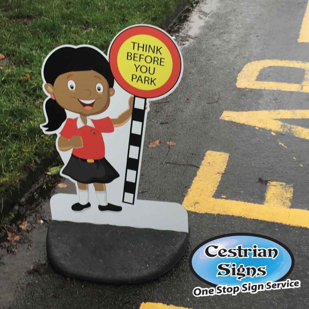 Primary school no parking sign