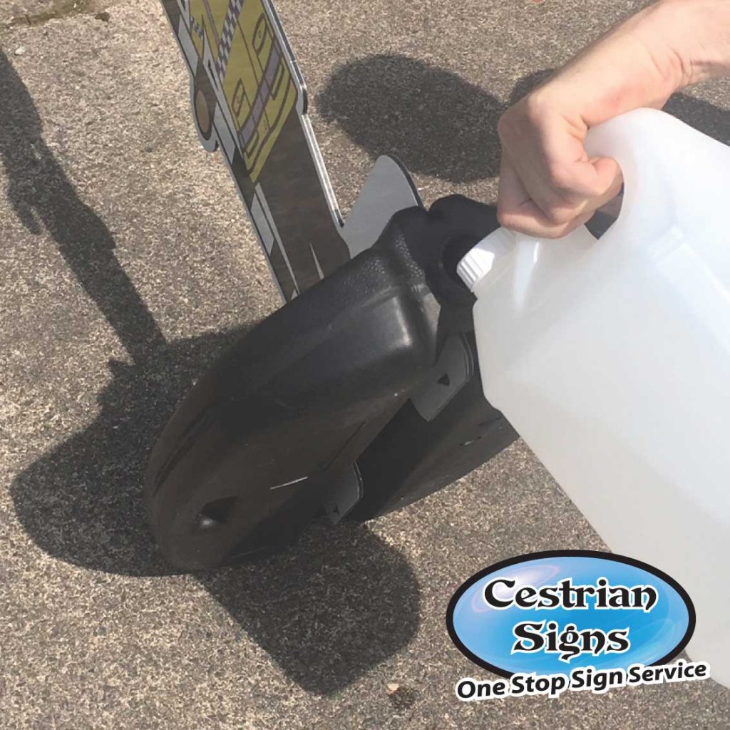 Aqua-Flex Water Filled Pavement Sign 3
